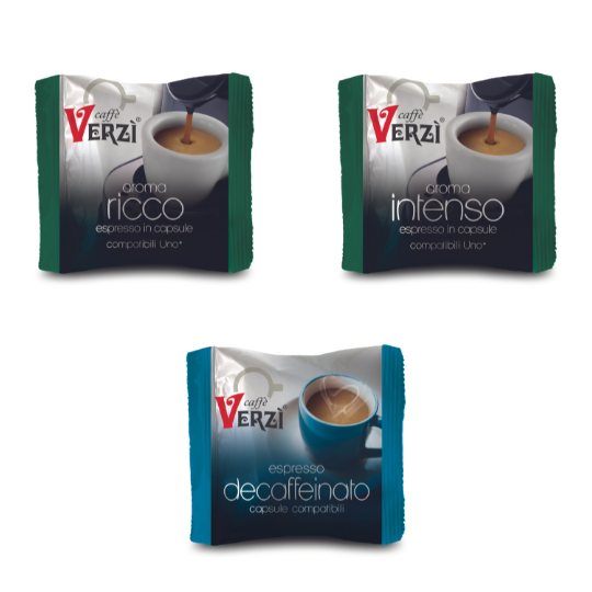 Capsule Verzì compatibili per macchine Uno System